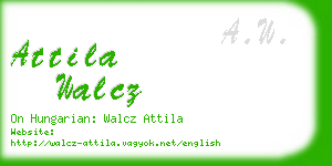 attila walcz business card